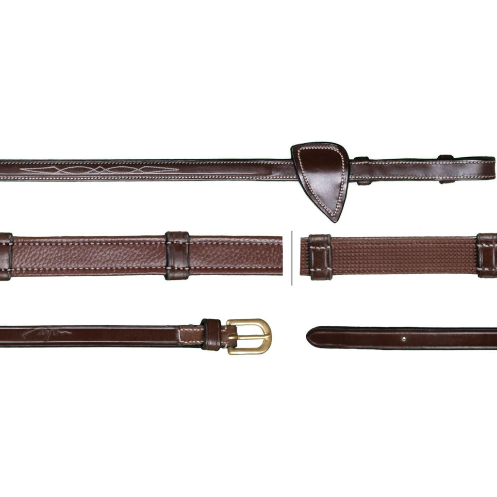 Dyon Riendas Hunter 5/8 con Topes de Cuero Marron
