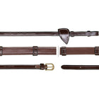 Dyon Riendas Hunter 5/8 con Topes de Cuero Marron