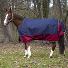 EQUITHÈME Alfombra de Exterior Tyrex 1200D 50g Navy/Bordeaux