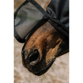 EQUITHÈME Máscara para Moscas Protec con Protección UV Negro