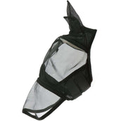 EQUITHÈME Máscara para Moscas Anti-UV 2IN1 Negro