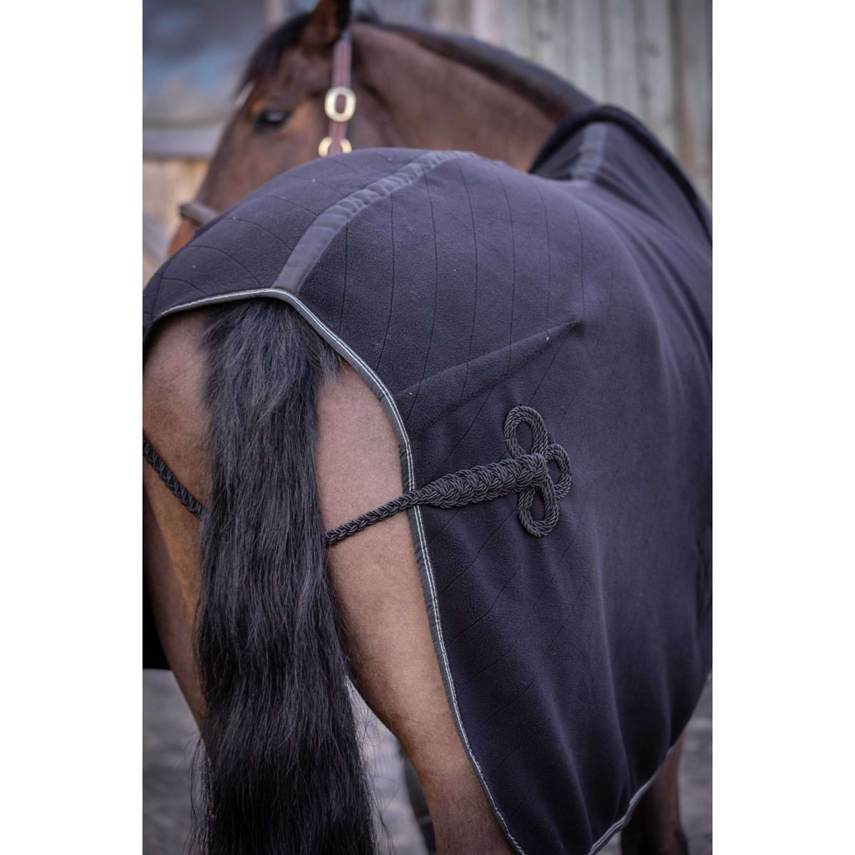 Paddock Manta para el sudor Diagonal Negro