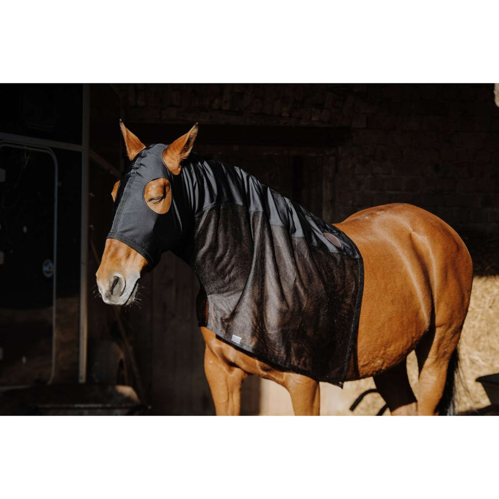 EQUITHÈME Protector de cuello Lycra/Mesh Negro