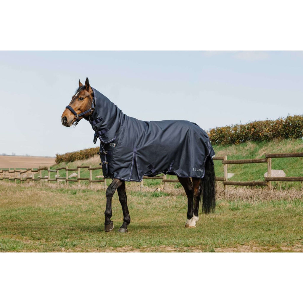 EQUITHÈME Alfombra de Exterior Anatomic Combi 1200D 50g Navy