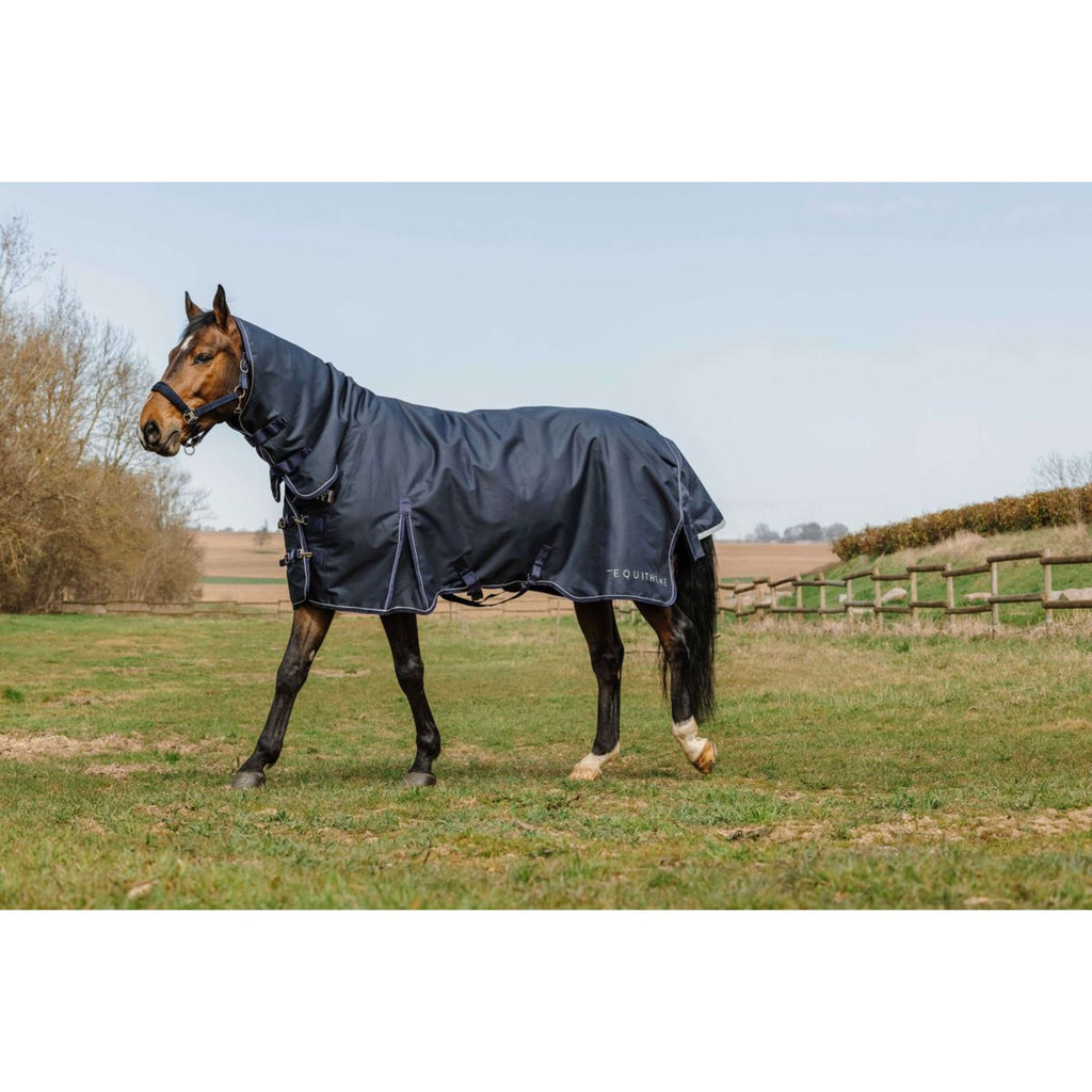 EQUITHÈME Alfombra de Exterior Anatomic Combi 1200D 50g Navy
