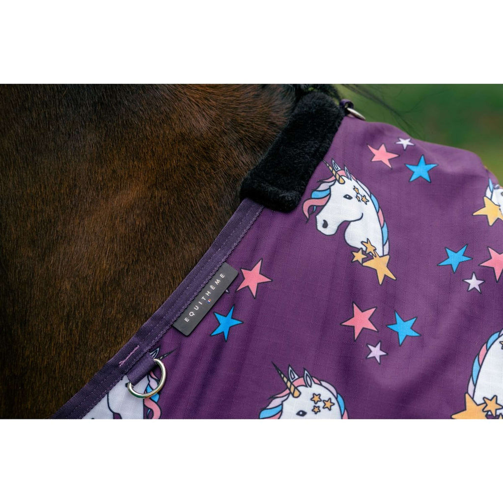 EQUITHÈME Turnout Manta Unicorn 600D 220g Ciruela