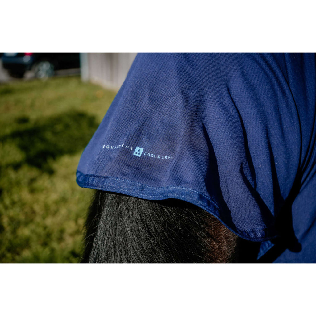 EQUITHÈME Manta Refrescante Cool& Dry Fresh Azul Marino