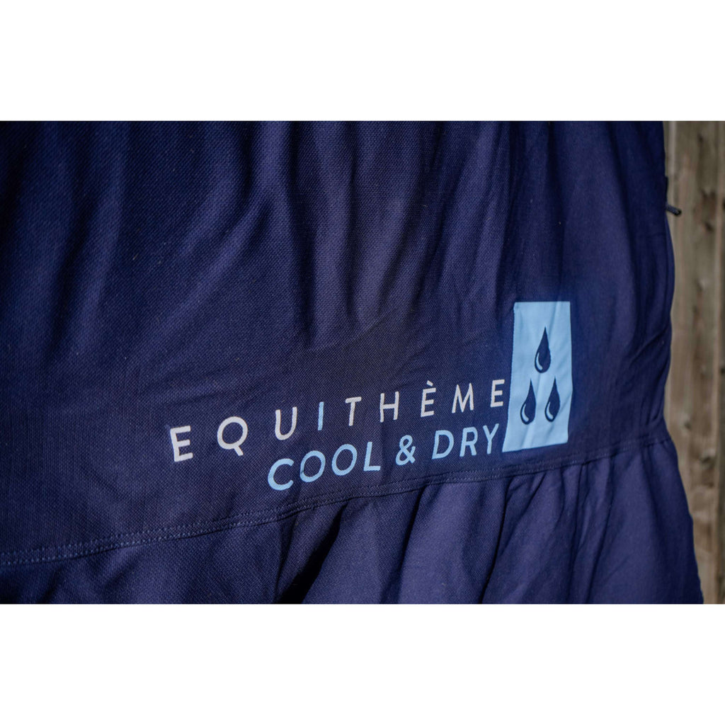 EQUITHÈME Manta Refrescante Cool& Dry Fresh Azul Marino