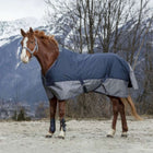 EQUITHÈME Manta Impermeable Tyrex 600D 50g Marino/Gris Puntos