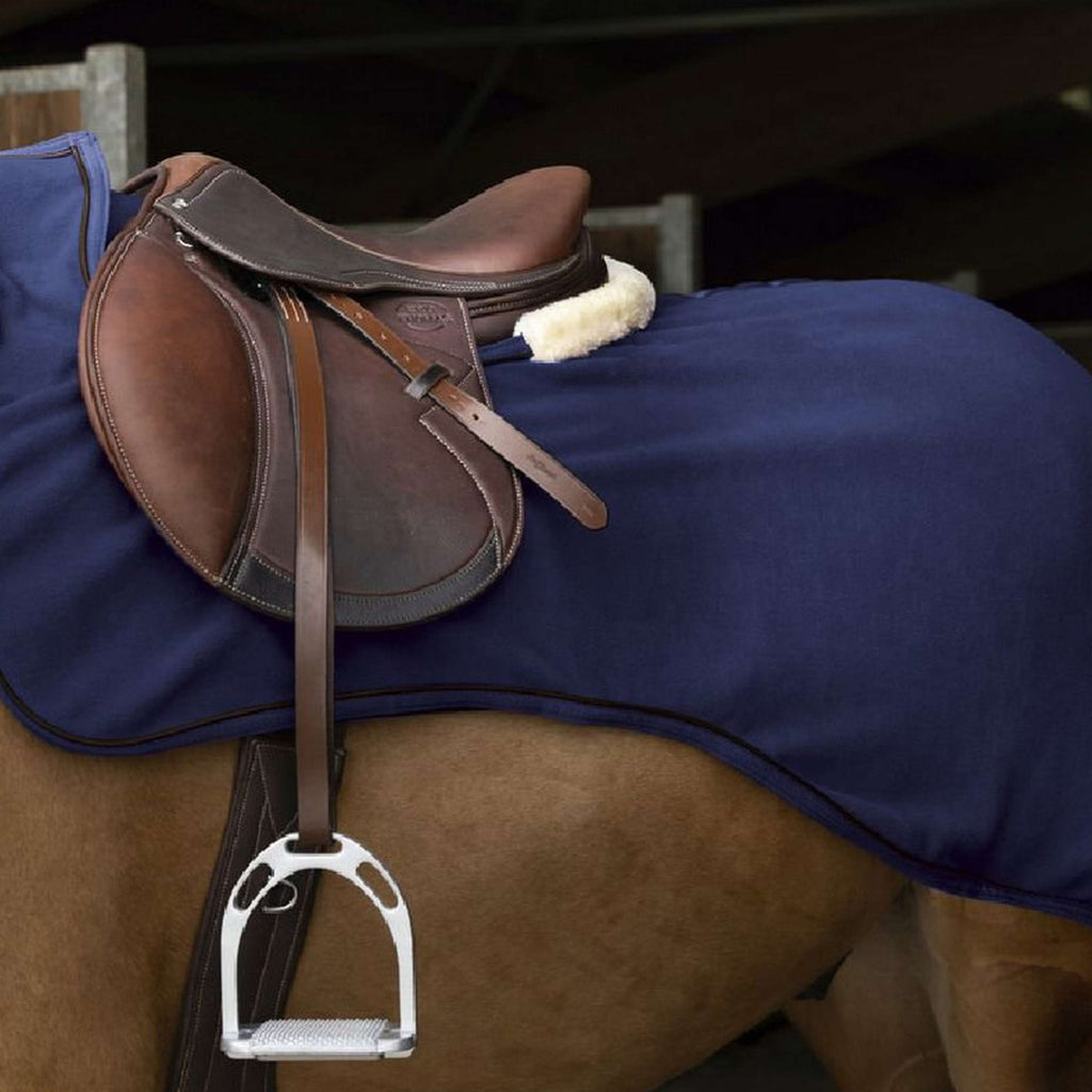 EQUITHÈME Manta de ejercicio Teddy Fleece Navy