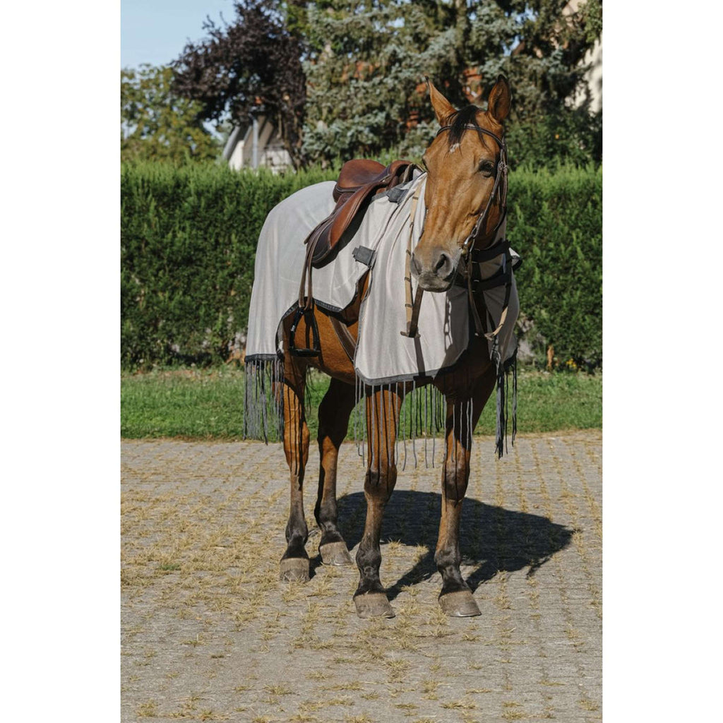 Riding World Manta antimoscas para montar Mesh Gris