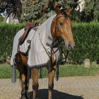 Riding World Manta antimoscas para montar Mesh Gris