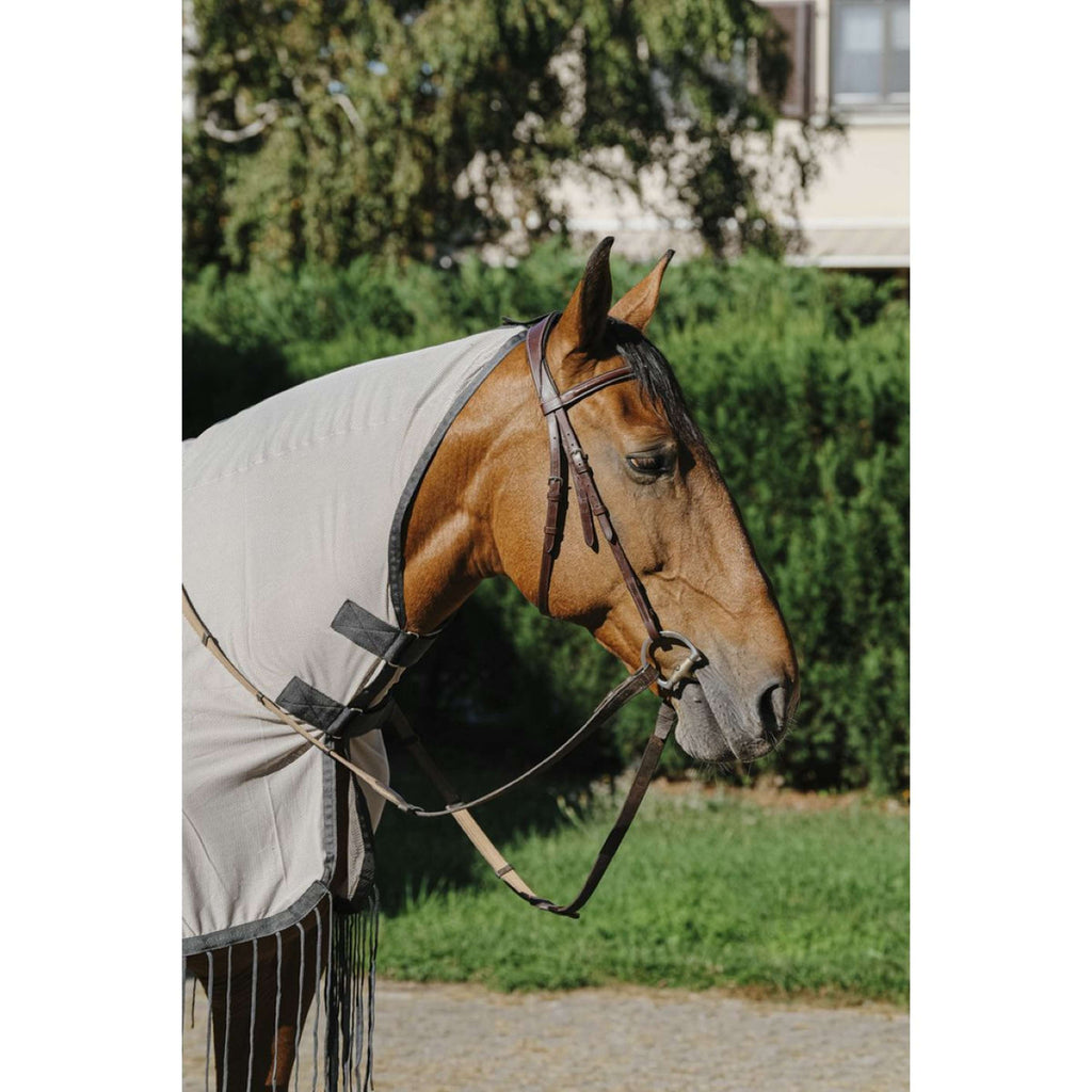 Riding World Manta antimoscas para montar Mesh Gris
