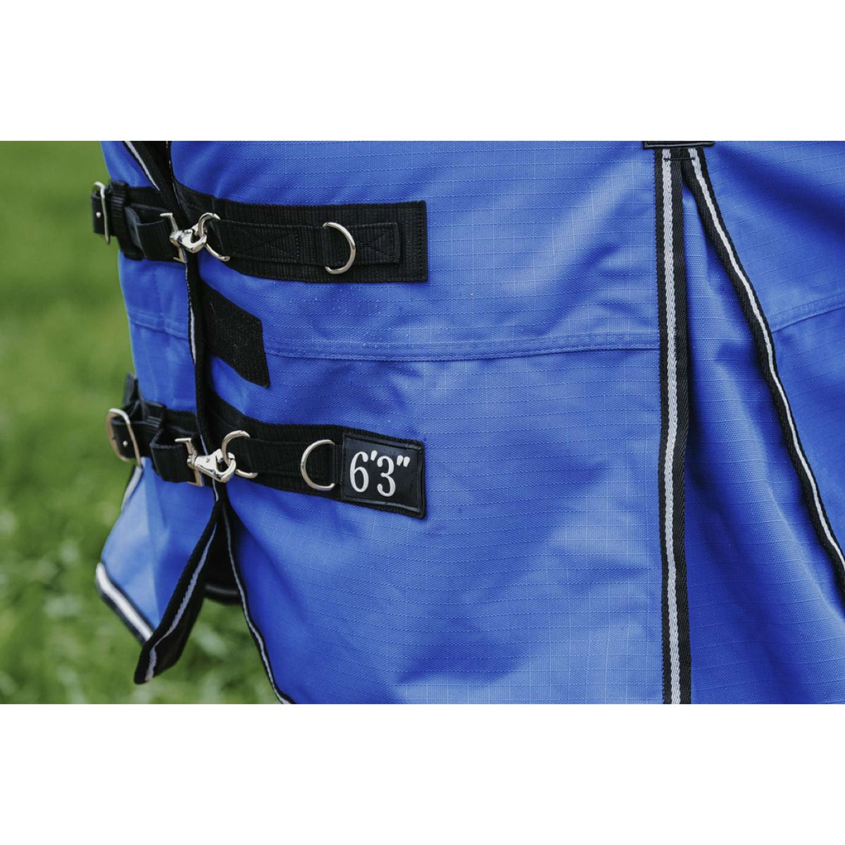 EQUITHÈME Alfombra de Exterior 1200D 300g Aisance Combo Royal Blue