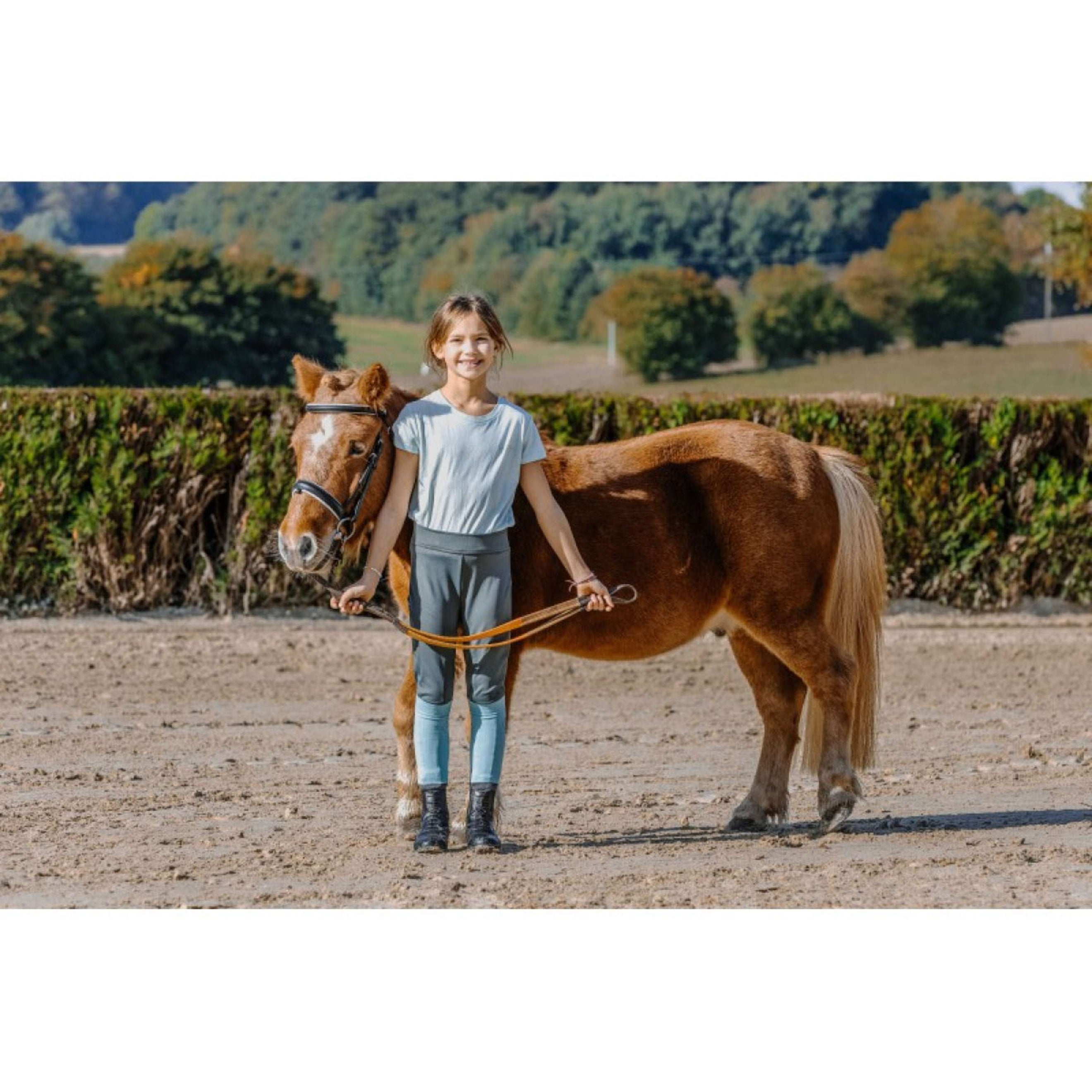 EQUITHÈME Camiseta Bonnie Kids Menta/Verde