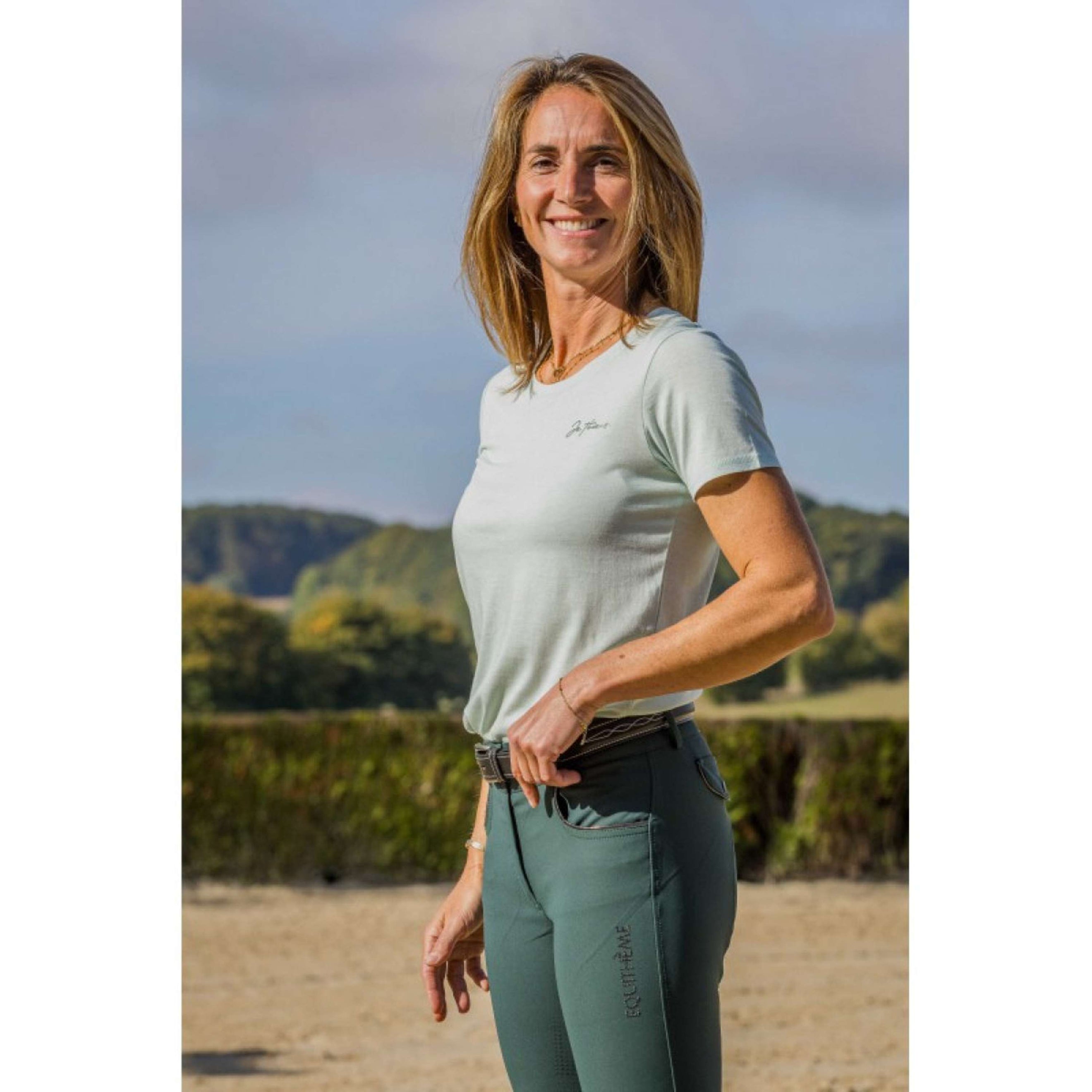 EQUITHÈME Camiseta Bonnie Menta/Verde EQUITHÈME Camiseta Bonnie Menta/Verde