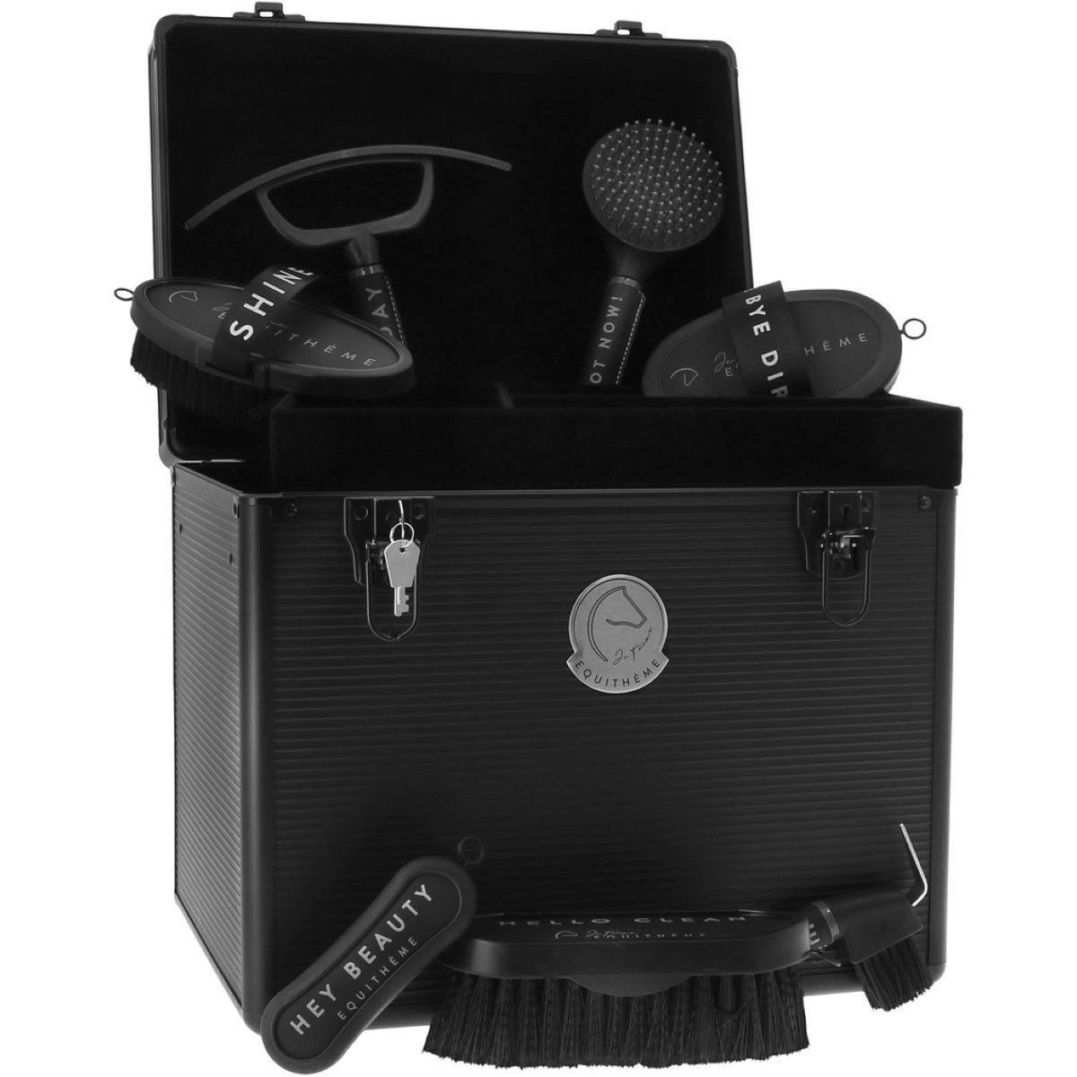 EQUITHÈME Caja de Limpieza Je T'aime Negro