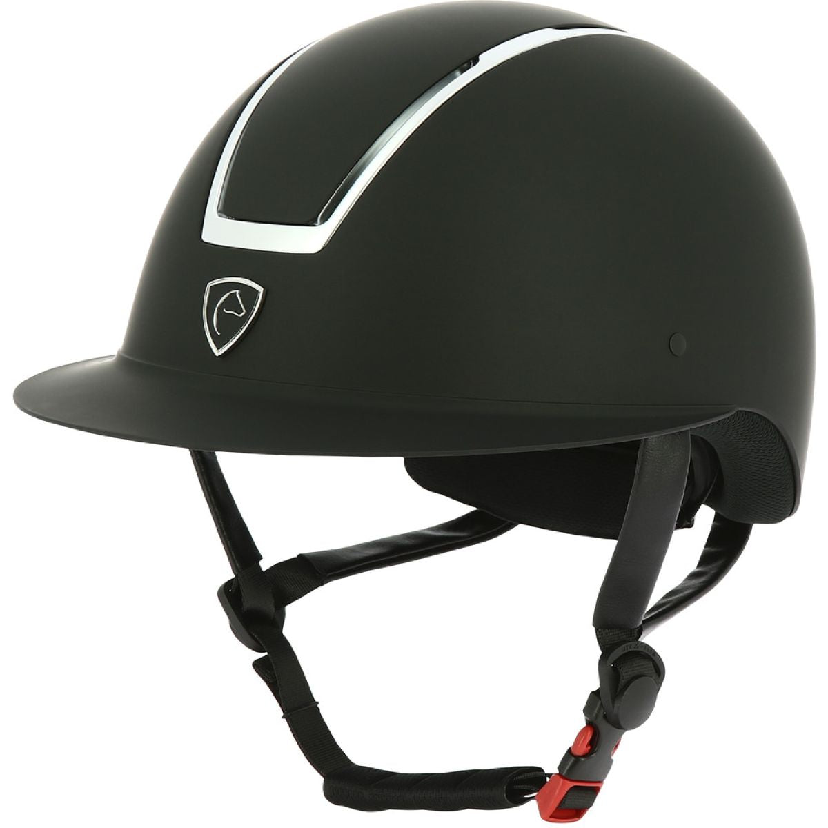 EQUITHÈME Casco Glint Mat Negro/Plata