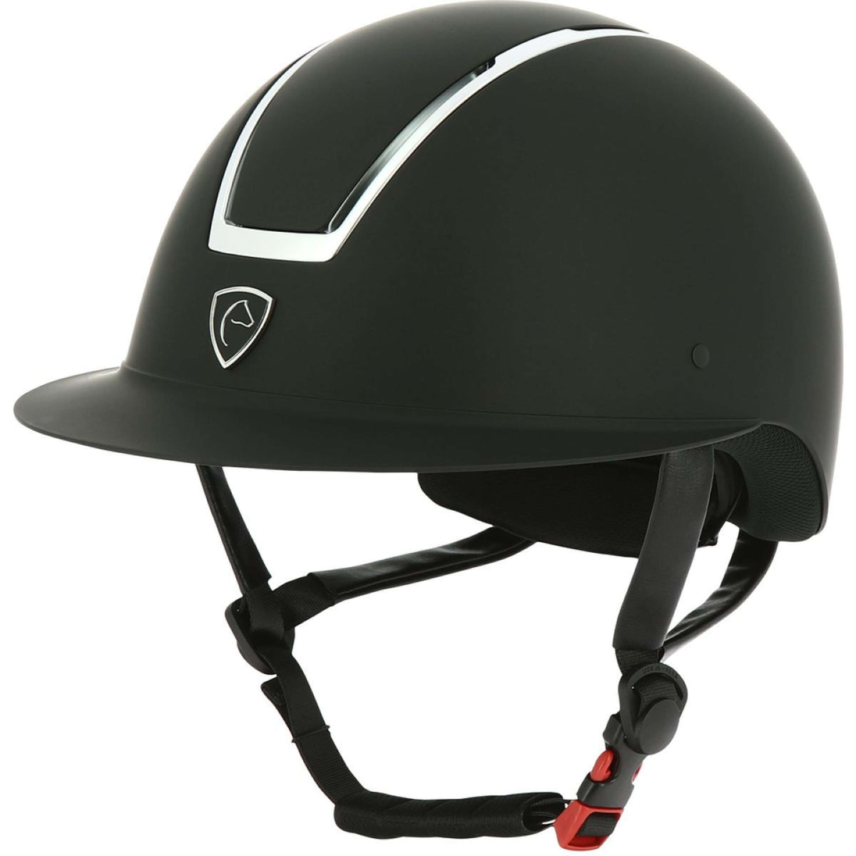 EQUITHÈME Casco Glint Mat Negro/Plata