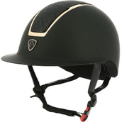 EQUITHÈME Gorra Glint Mat Negro/Oro Rosa