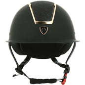 EQUITHÈME Gorra Glint Mat Negro/Oro Rosa