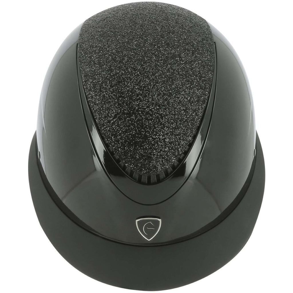 EQUITHÈME Casco Wings Mips Purpurina Negra