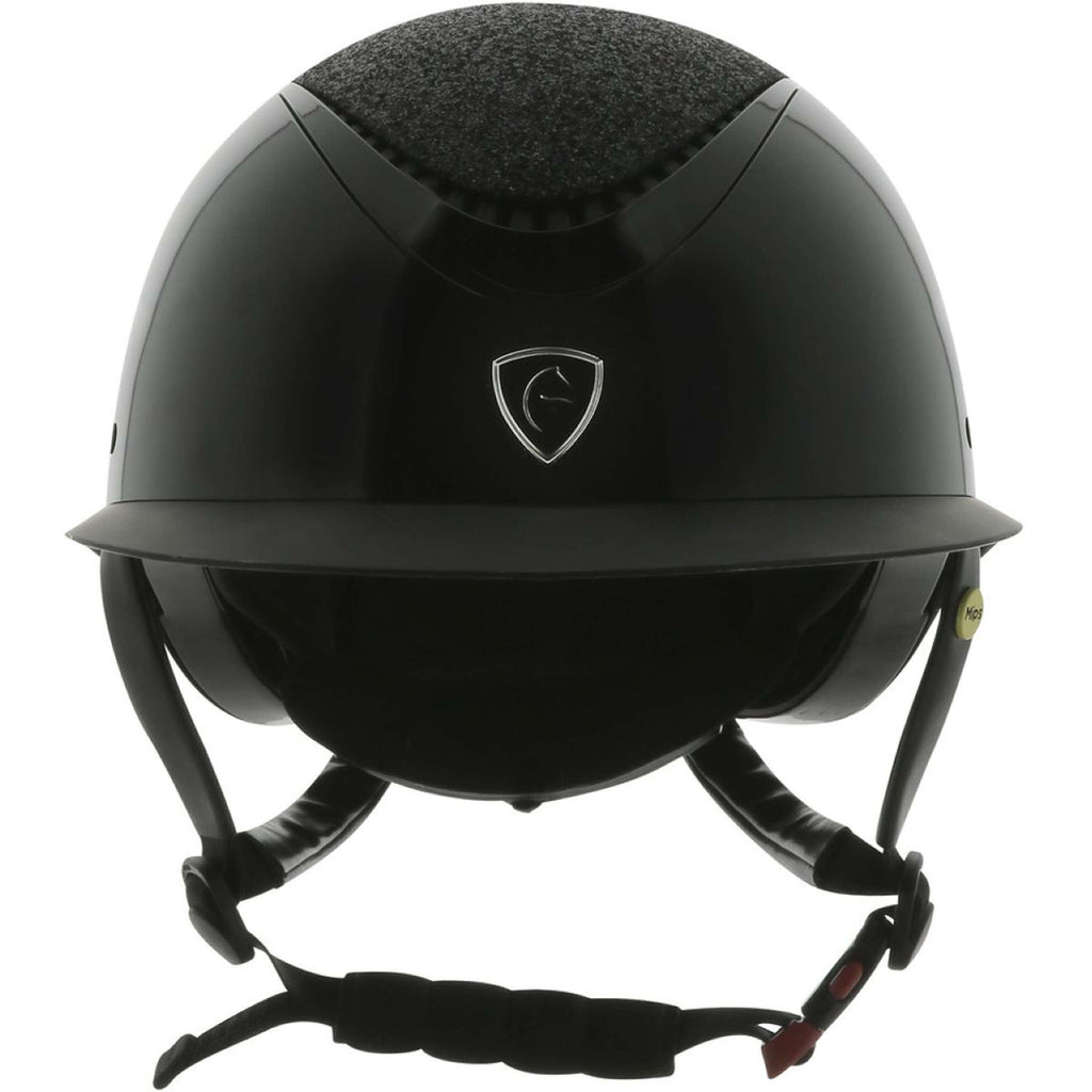 EQUITHÈME Casco Wings Mips Purpurina Negra