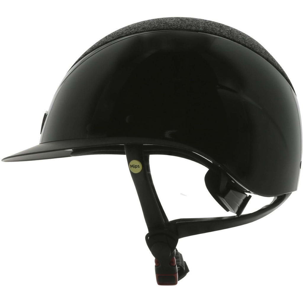 EQUITHÈME Casco Wings Mips Purpurina Negra
