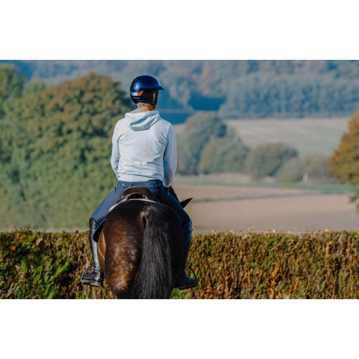 EQUITHÈME Sudadera Axel Unisex Azul/Azul claro