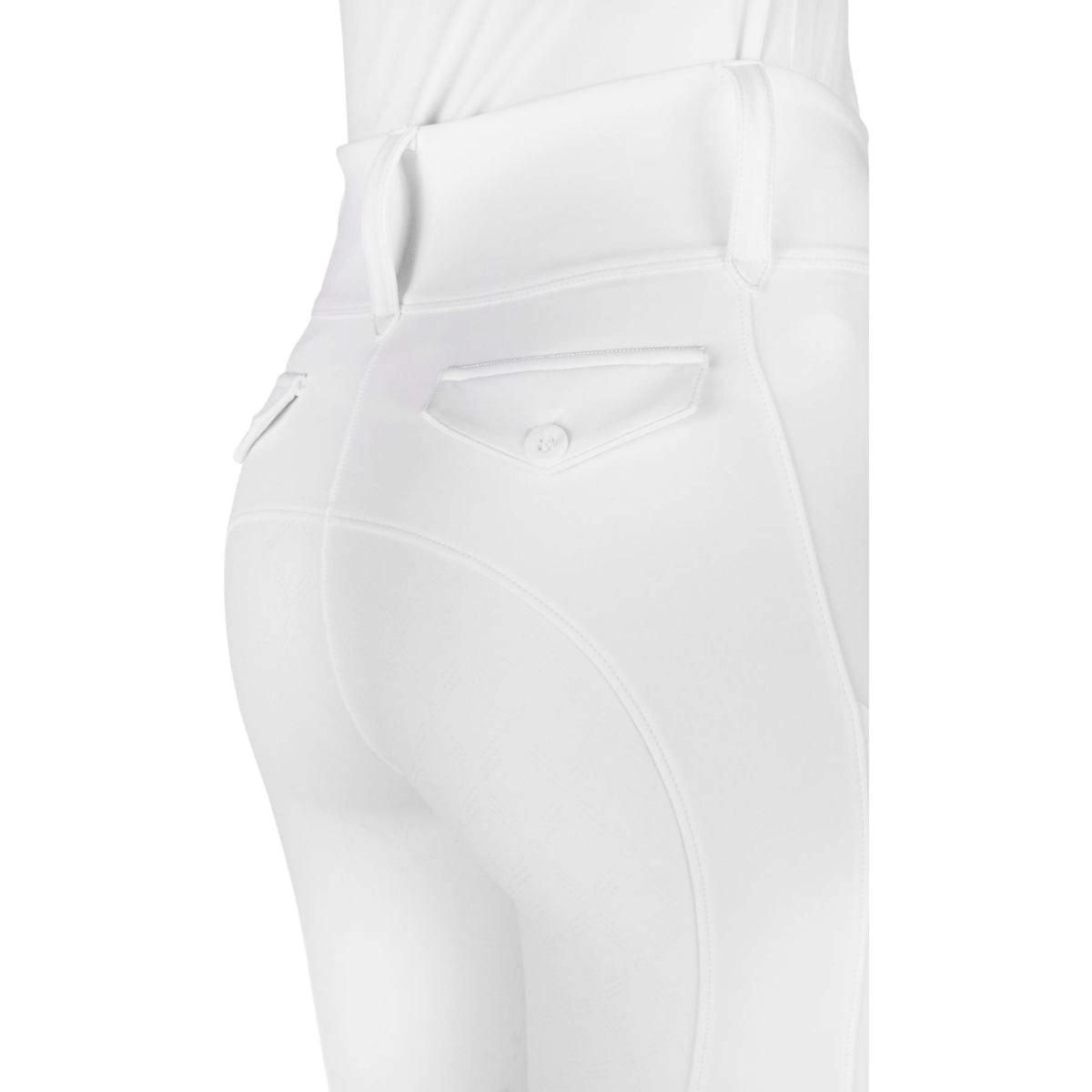 EQUITHÈME Legging de Equitación Alize Full Grip Blanco