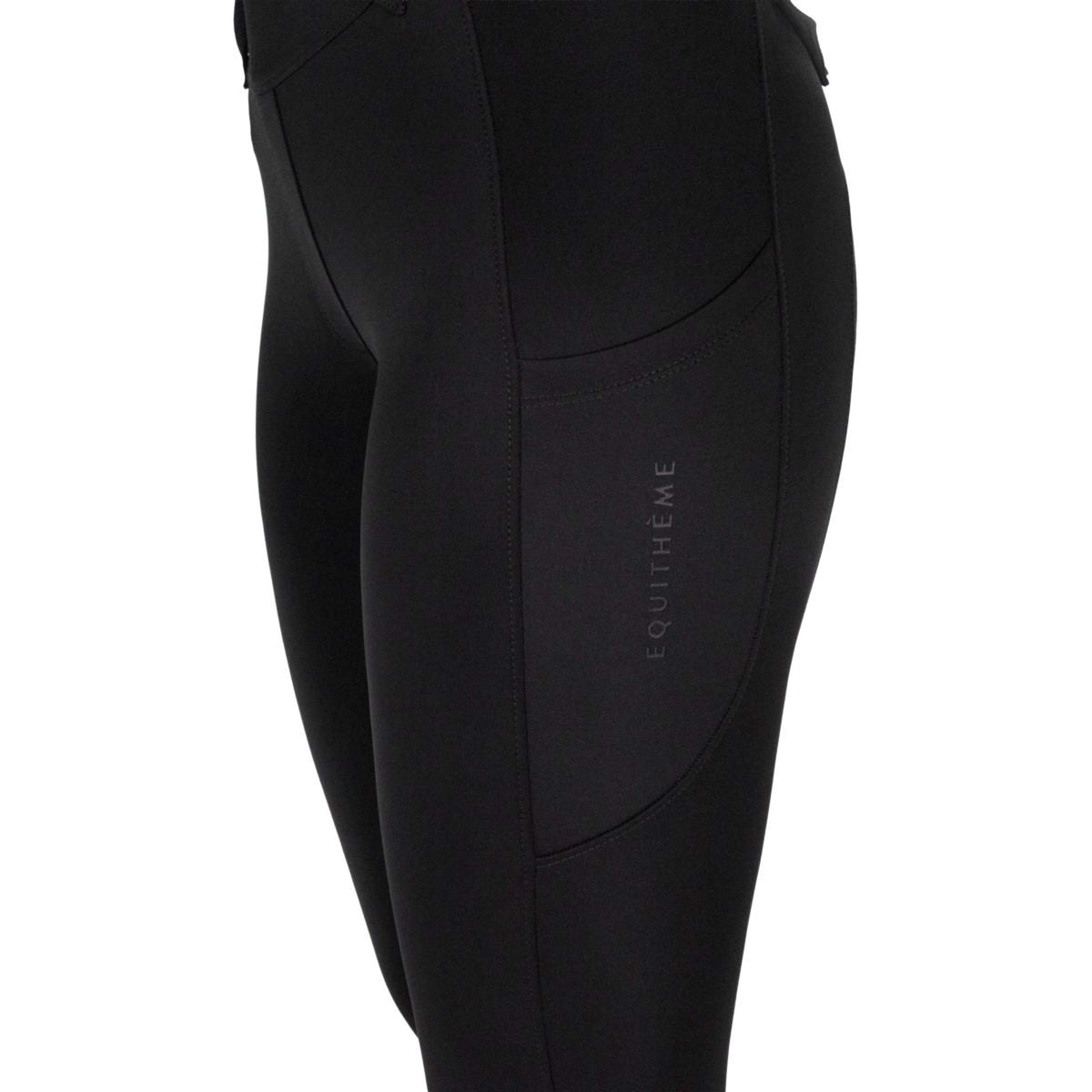 EQUITHÈME Legging de Equitación Alize Full Grip Negro