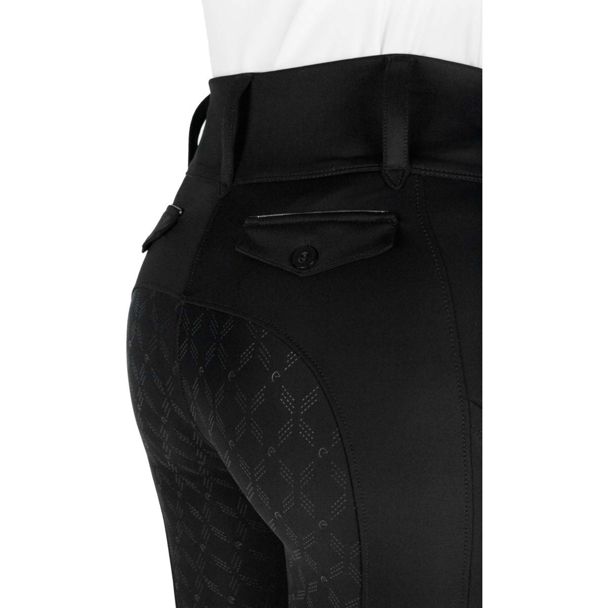 EQUITHÈME Legging de Equitación Alize Full Grip Negro