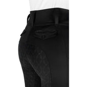 EQUITHÈME Legging de Equitación Alize Full Grip Negro