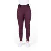 EQUITHÈME Legging de Equitación Alize Full Grip Morado