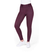 EQUITHÈME Legging de Equitación Alize Full Grip Morado