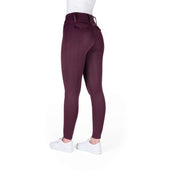 EQUITHÈME Legging de Equitación Alize Full Grip Morado