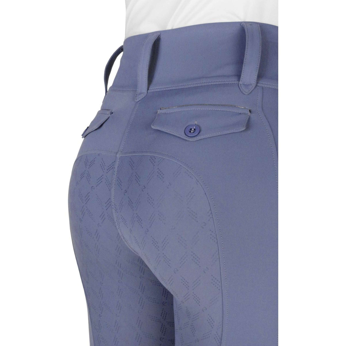 EQUITHÈME Legging de Equitación Alize Full Grip Gris