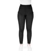 EQUITHÈME Legging de Equitación Neva Full Grip Negro