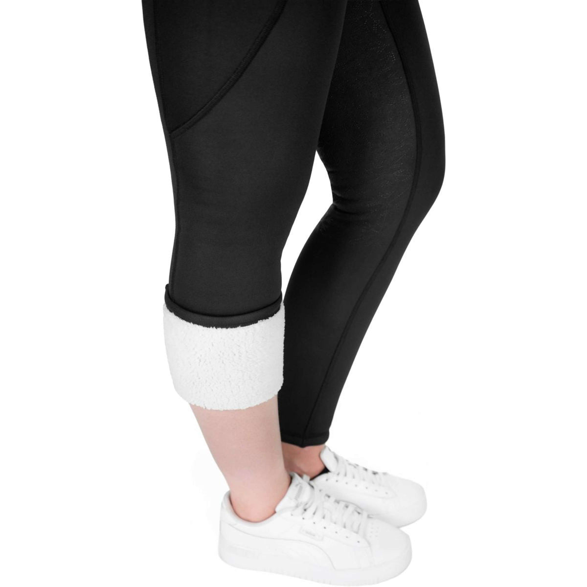 EQUITHÈME Legging de Equitación Neva Full Grip Negro