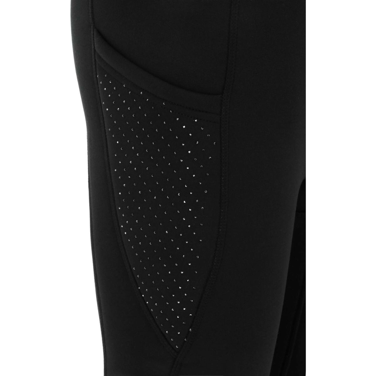 EQUITHÈME Legging de Equitación Neva Full Grip Negro