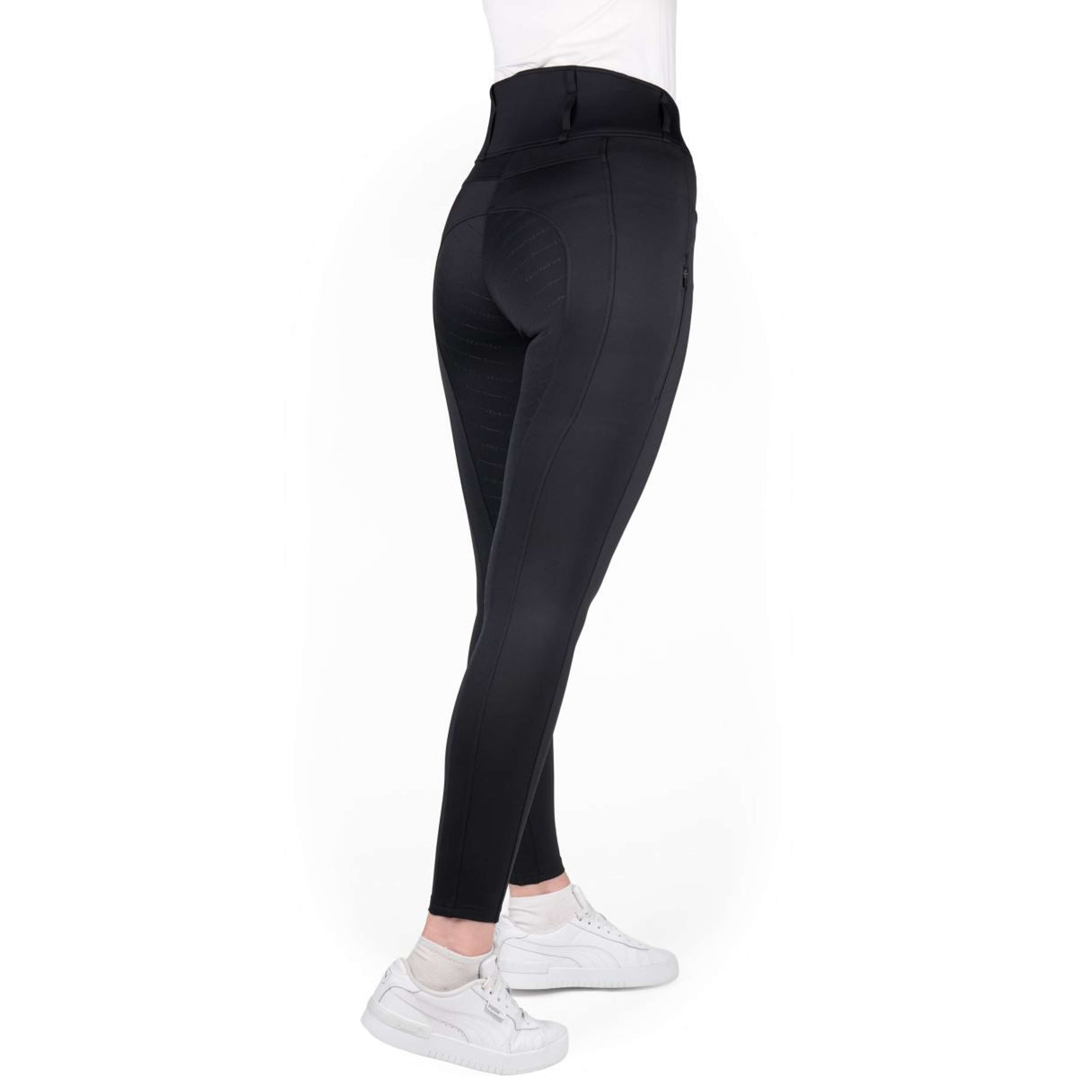 EQUITHÈME Pantalón de Equitación Mila Full Grip Negro