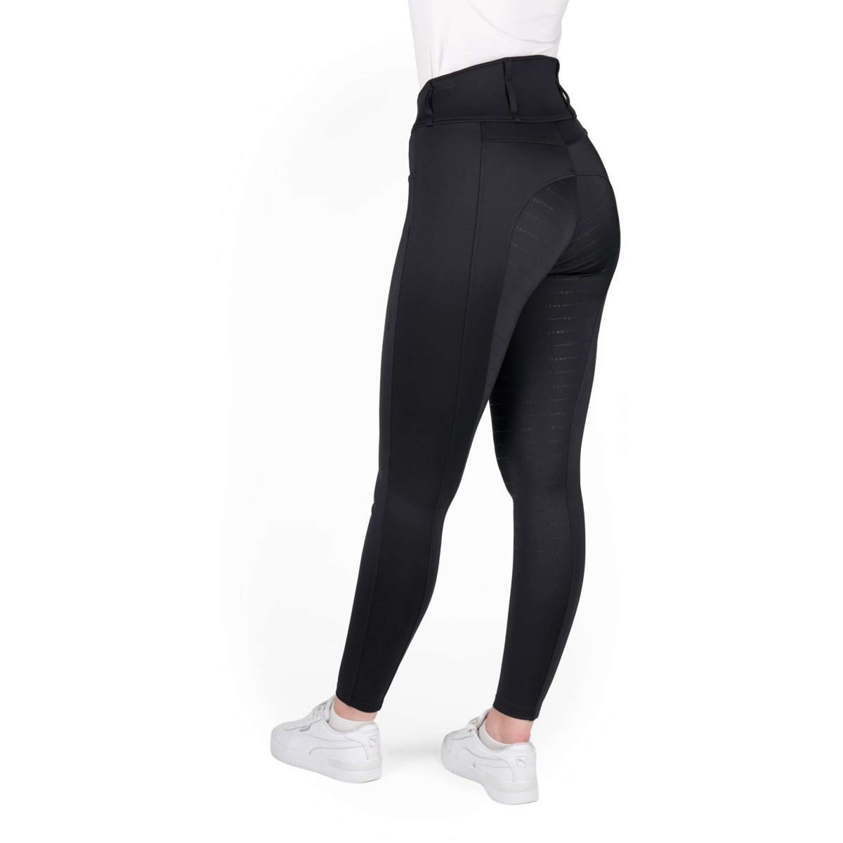 EQUITHÈME Pantalón de Equitación Mila Full Grip Negro