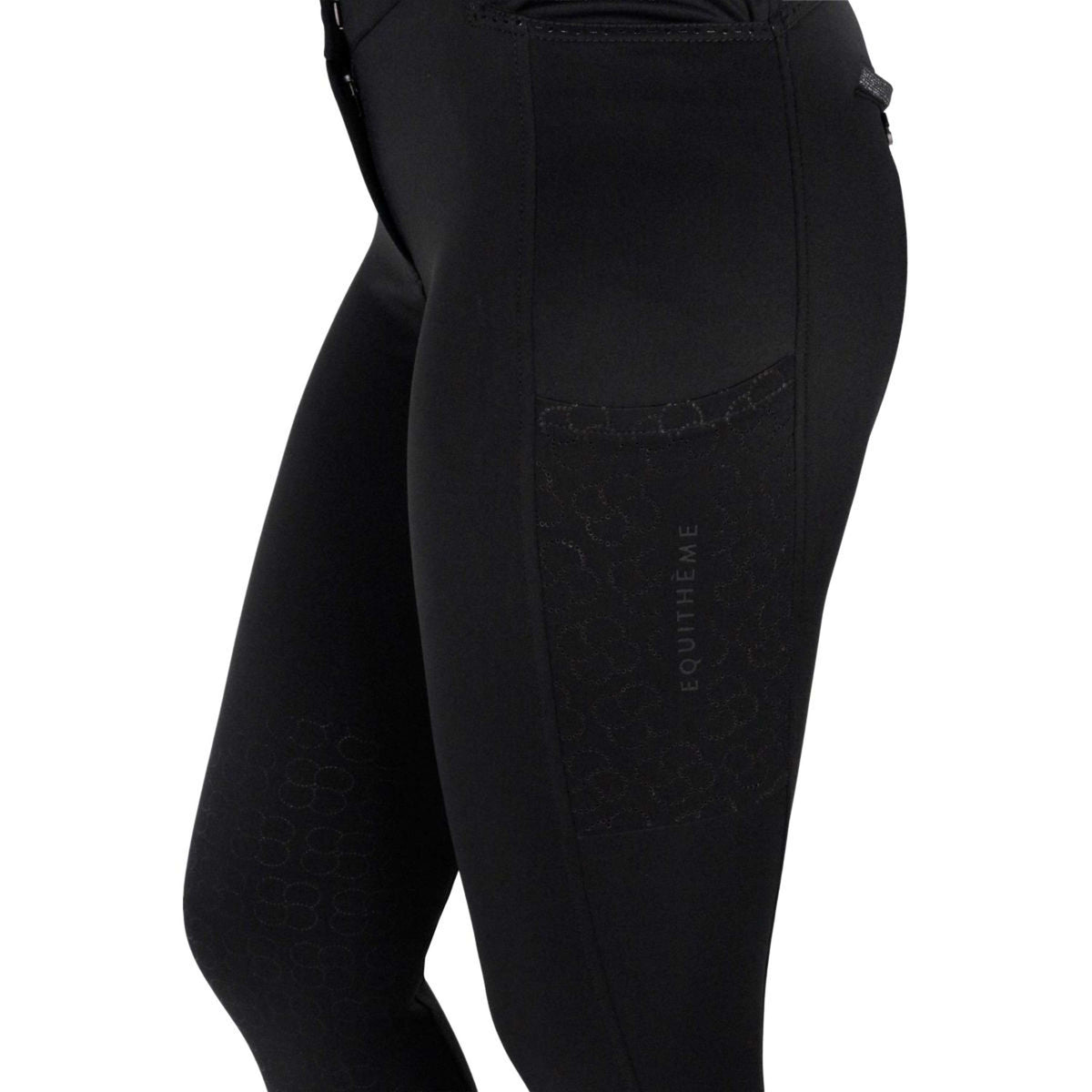 EQUITHÈME Pantalón de Equitación Capucine Full Grip Negro