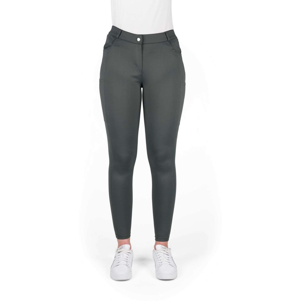 EQUITHÈME Pantalón de Equitación Capucine Knee Grip Verde
