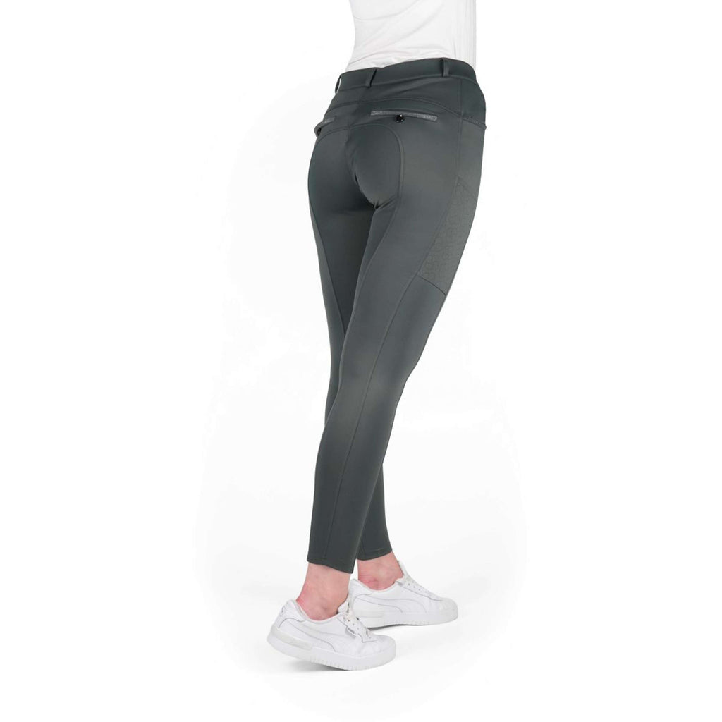 EQUITHÈME Pantalón de Equitación Capucine Knee Grip Verde