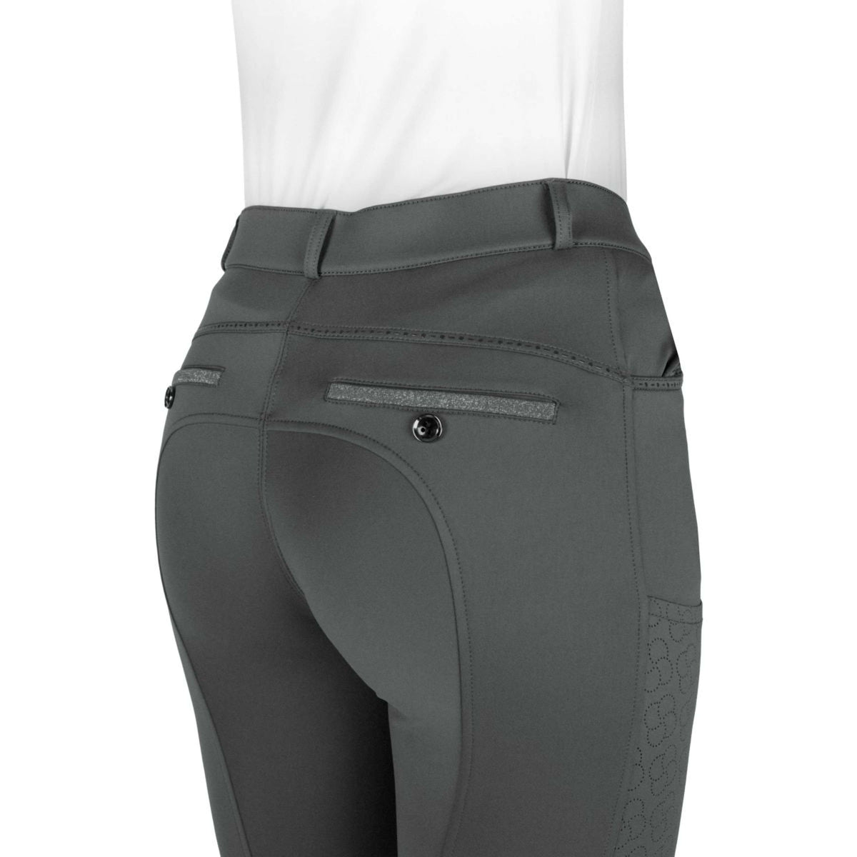 EQUITHÈME Pantalón de Equitación Capucine Full Grip Verde