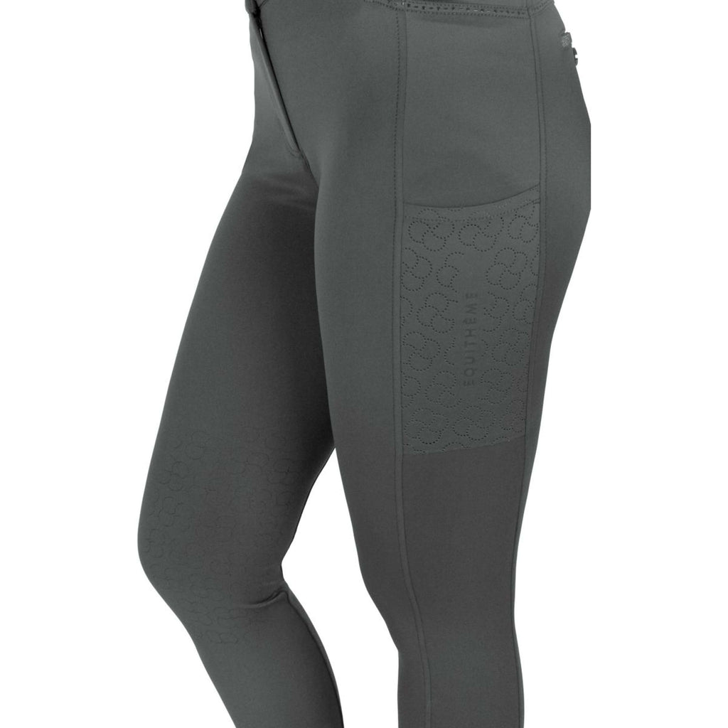 EQUITHÈME Pantalón de Equitación Capucine Knee Grip Verde