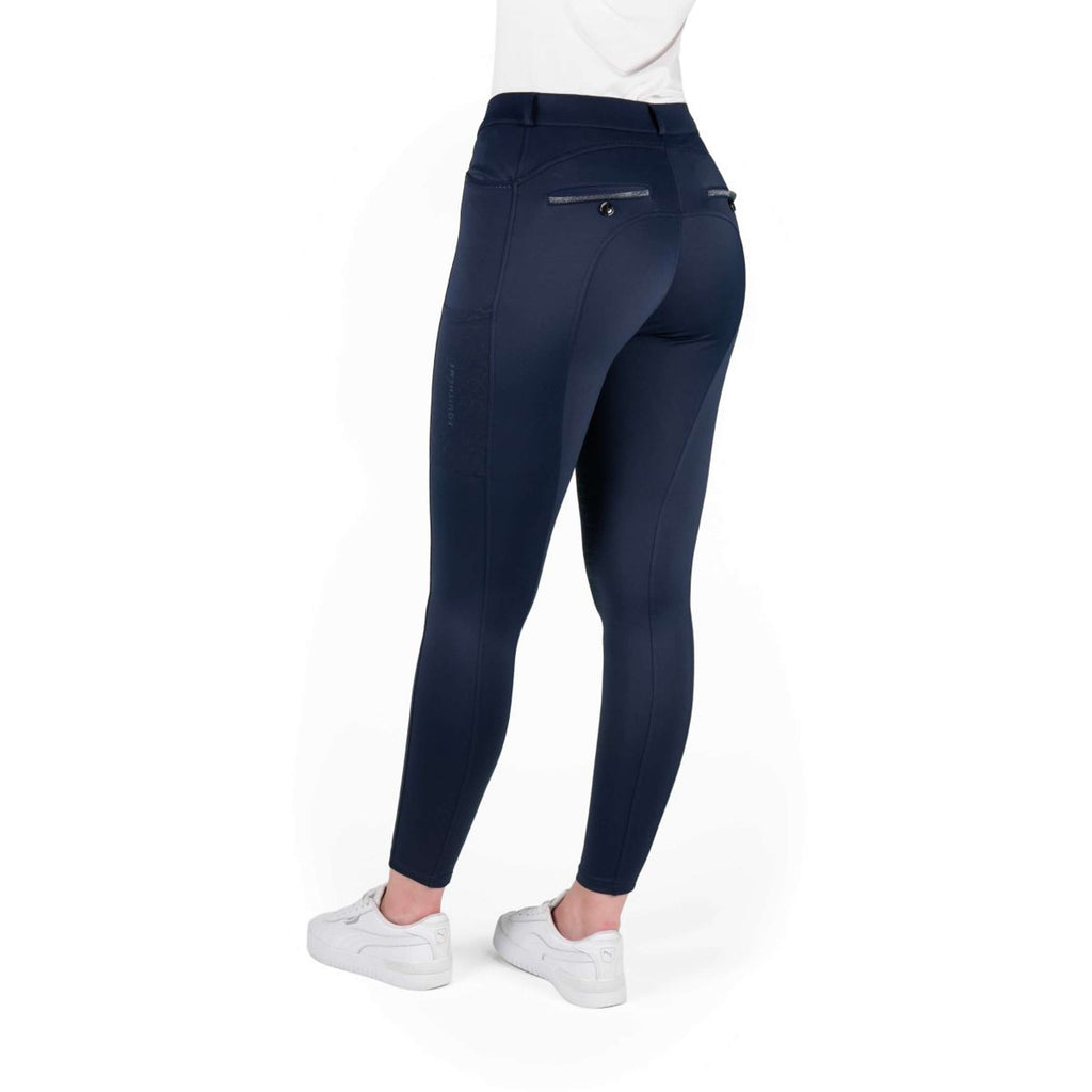 EQUITHÈME Pantalón de Equitación Capucine Agarre de rodilla Navy