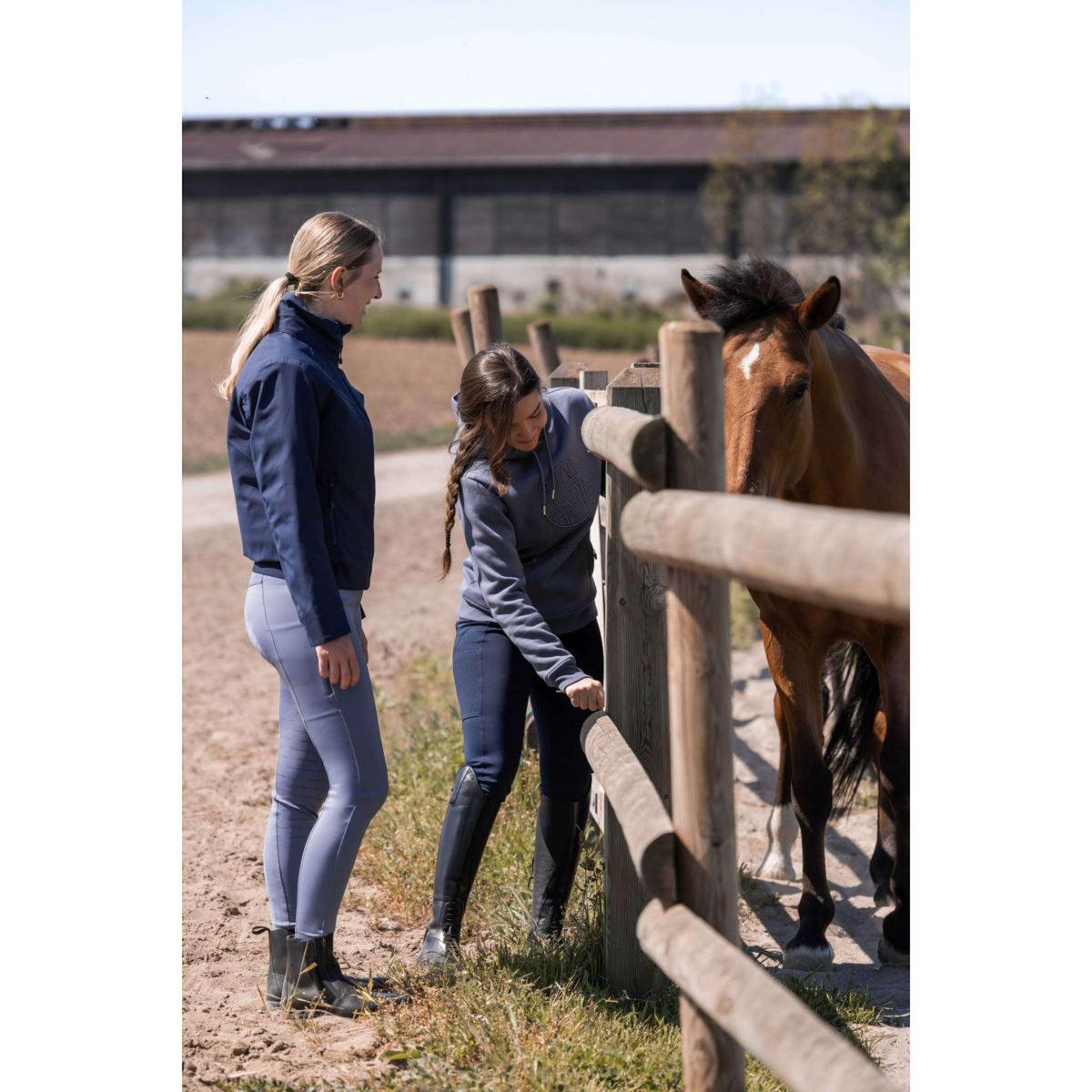 EQUITHÈME Pantalón de Equitación Capucine Full Grip Navy