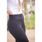 Pénélope Legging de Equitación Delphe Full Grip Negro